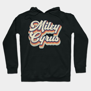 Retro Miley Pattern 70s 80s 90s Birthday Classic Style Hoodie